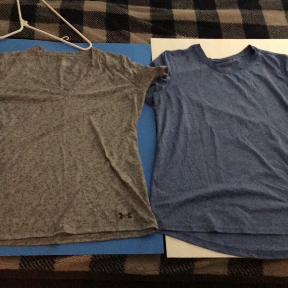 Workout shirt bundle/lot, Gray & Blue. - Picture 1 of 8